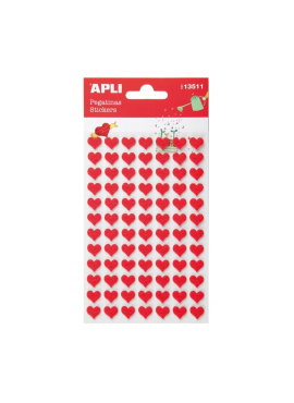 B.Stickers Felt Red Hearts 2S