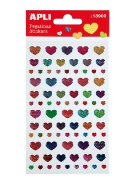 B.Stickers Hearts Glitter 1S#
