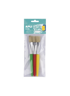 B.Plastic Jumbo Brushes 1,6Cm 3U