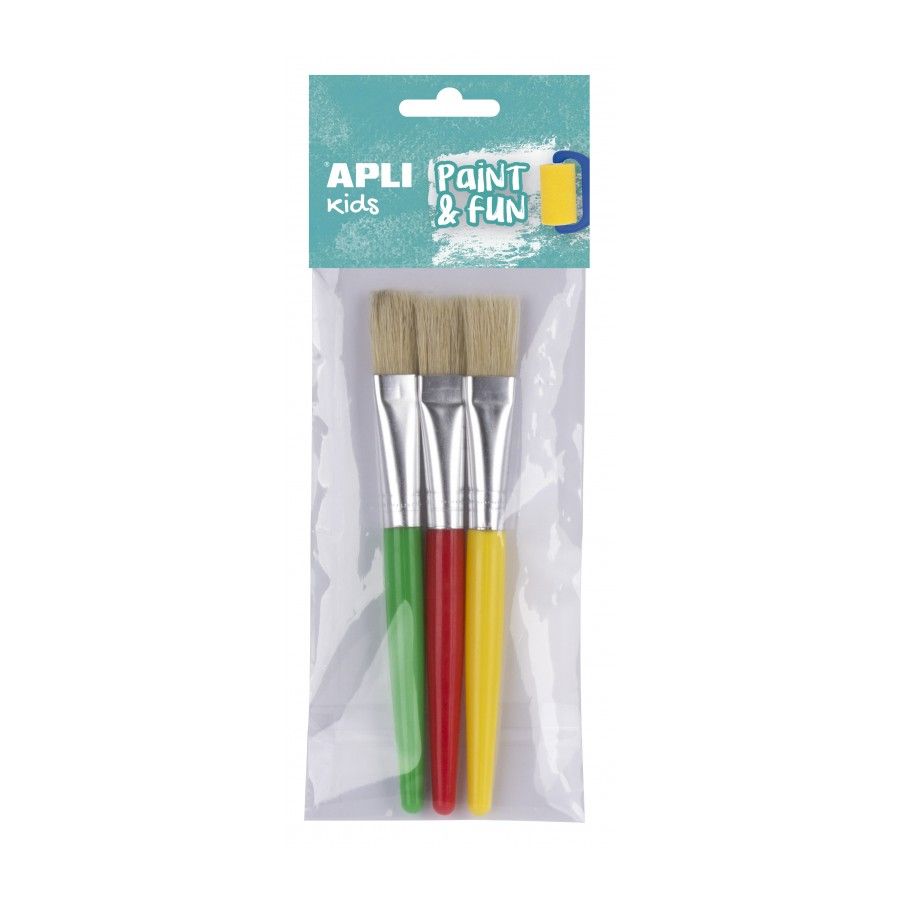 B.Plastic Jumbo Brushes 1,6Cm 3U