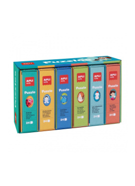 Disp.Library Puzzles 6U 24Pcs