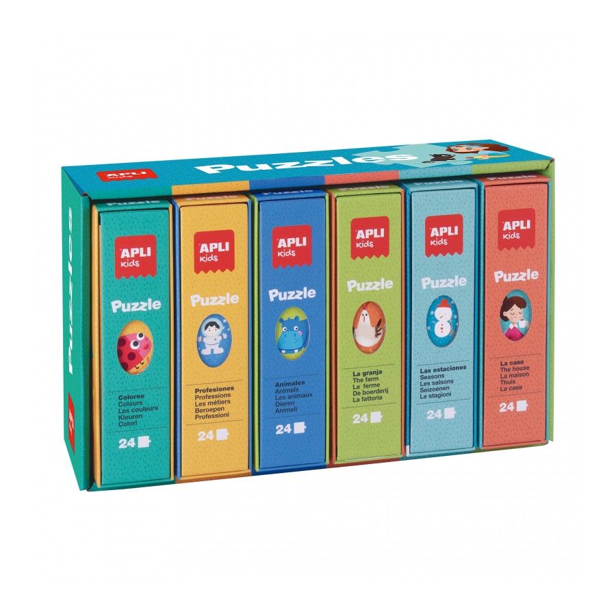 Disp.Library Puzzles 6U 24Pcs