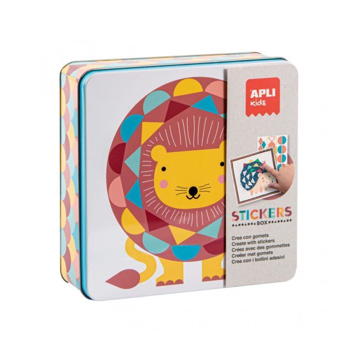 Tin Box Stickers Game Lion