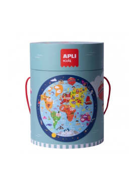 B.Circular Puzzle Worldmap 8U