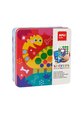 Tin Box Stickers Game Dino