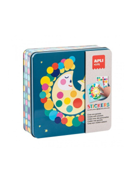Tin Box Stickers Game Moon