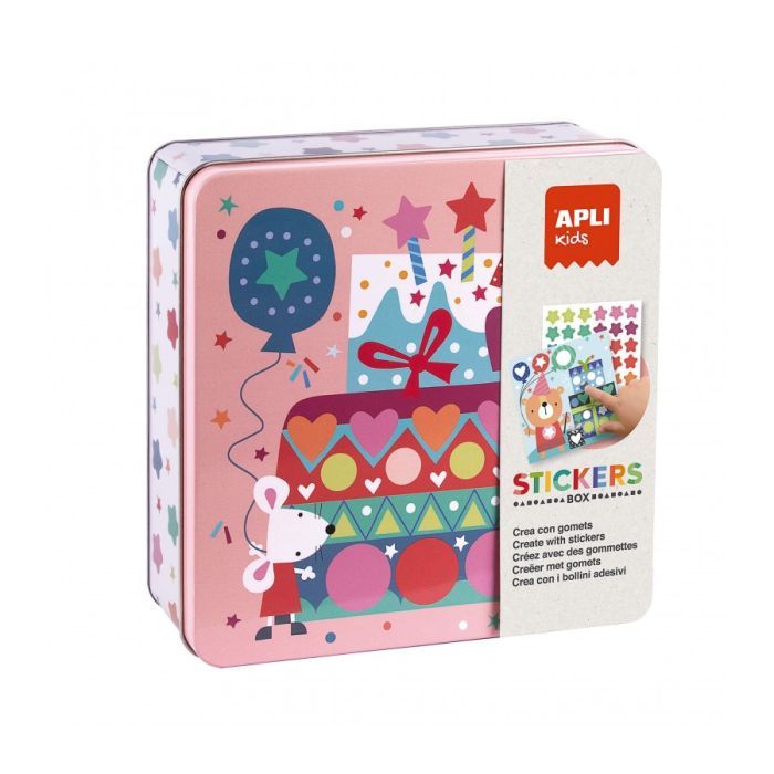 Tin Box Stickers Game Party