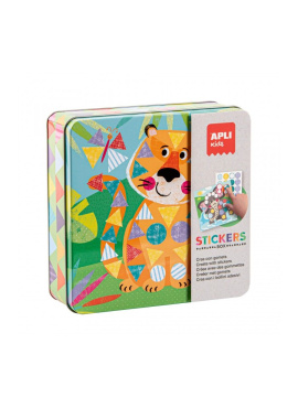 Tin Box Stickers Game Tiger