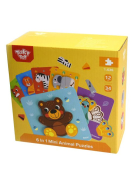 6 In 1 Mini Animal Puzzle - TL636