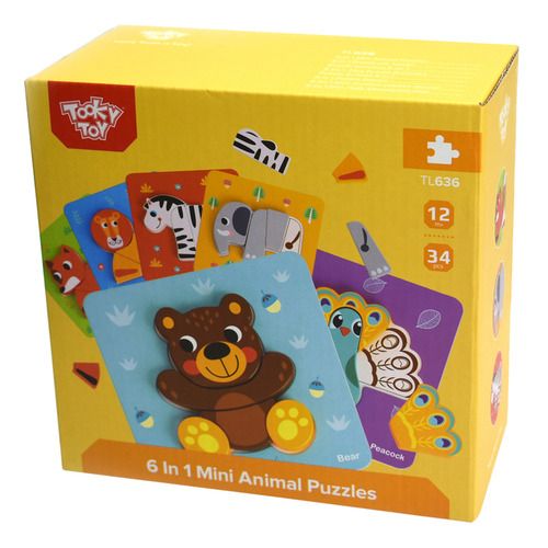 6 In 1 Mini Animal Puzzle - TL636