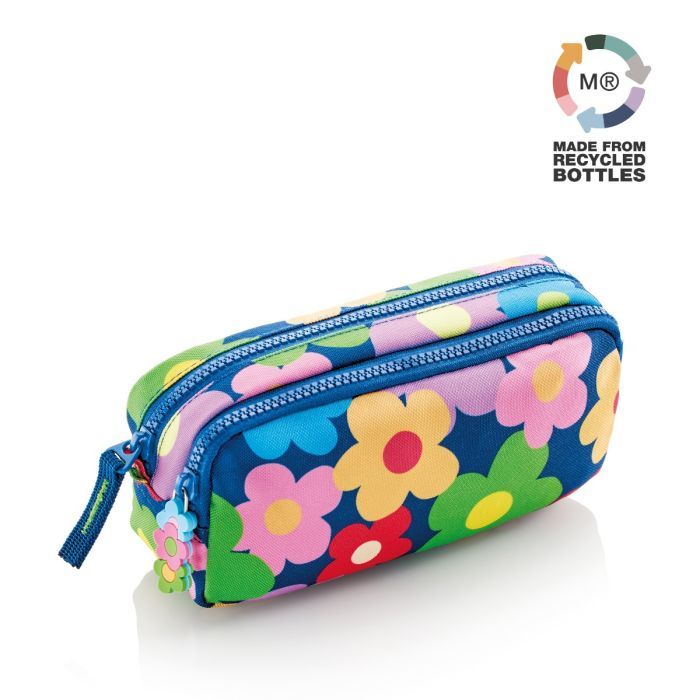 Double Pencil Case Recycl.Flower_Arp