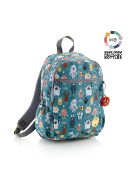 Lisboa 3-Comp.Backpack Recycl. Monsters
