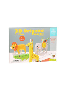 Lets Fold-3D Origami Paper Kit-The Animals