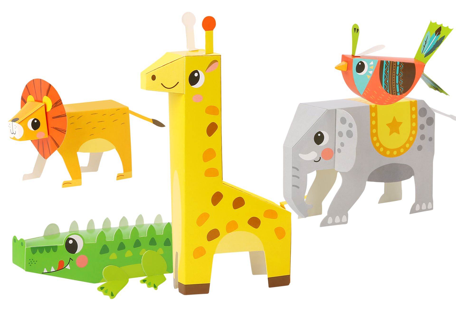 Lets Fold-3D Origami Paper Kit-The Animals - LT032