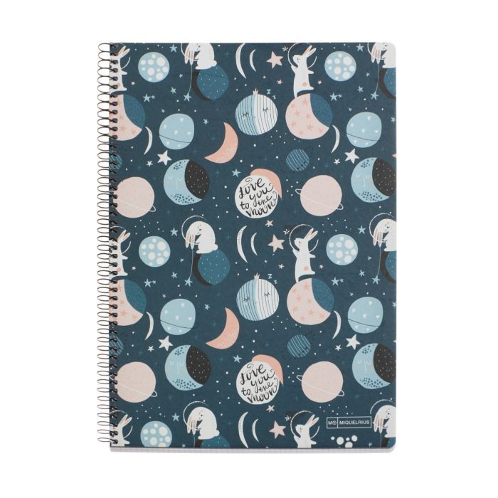 School 215X315 Mm Notebook Space Bunny