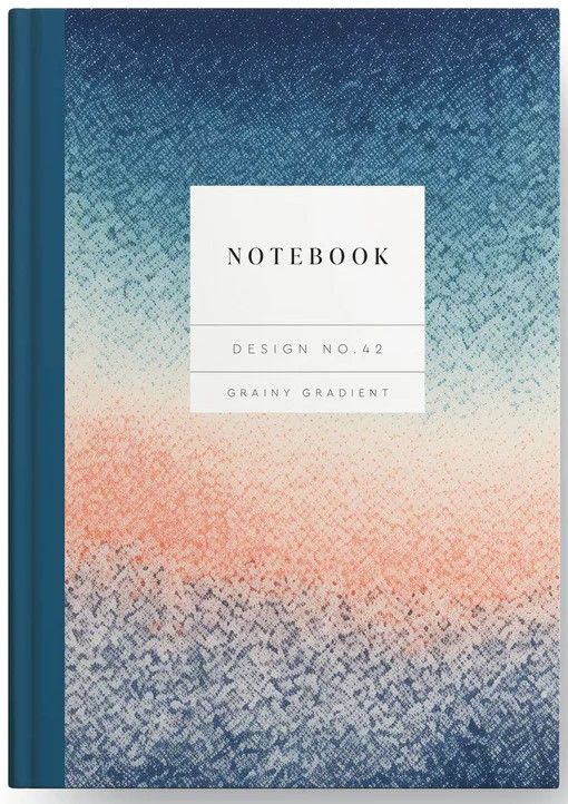 Design No.42 Grainy Gradient Hardback Notebook (11437)