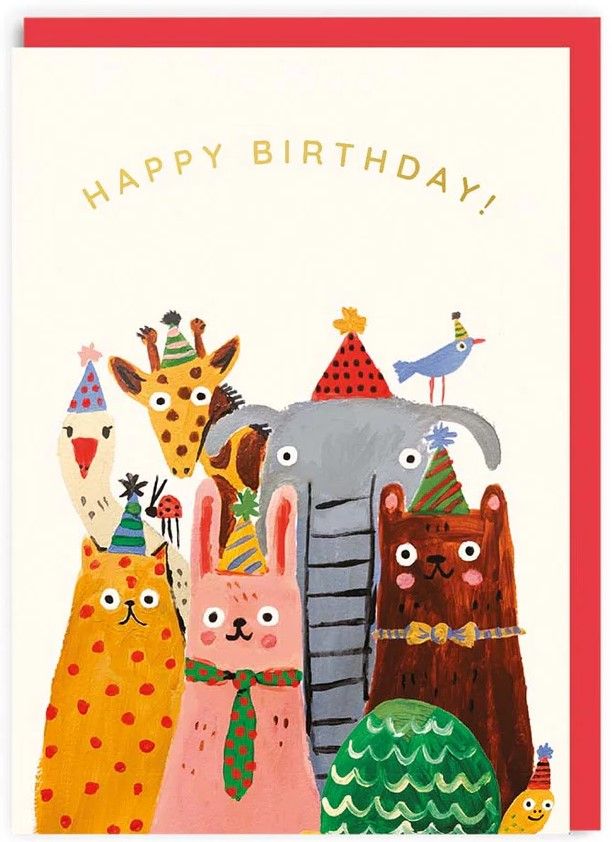 Animals Birthday Card (7301)