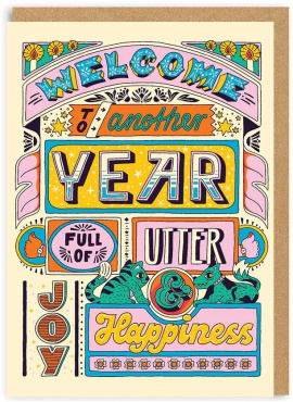 Another Year Full Of Happiness Greeting Card (6669)