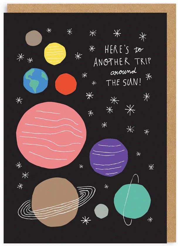 Around The Sun Birthday Card (4689)