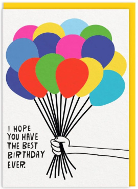 Birthday Balloons Greeting Card (11165)
