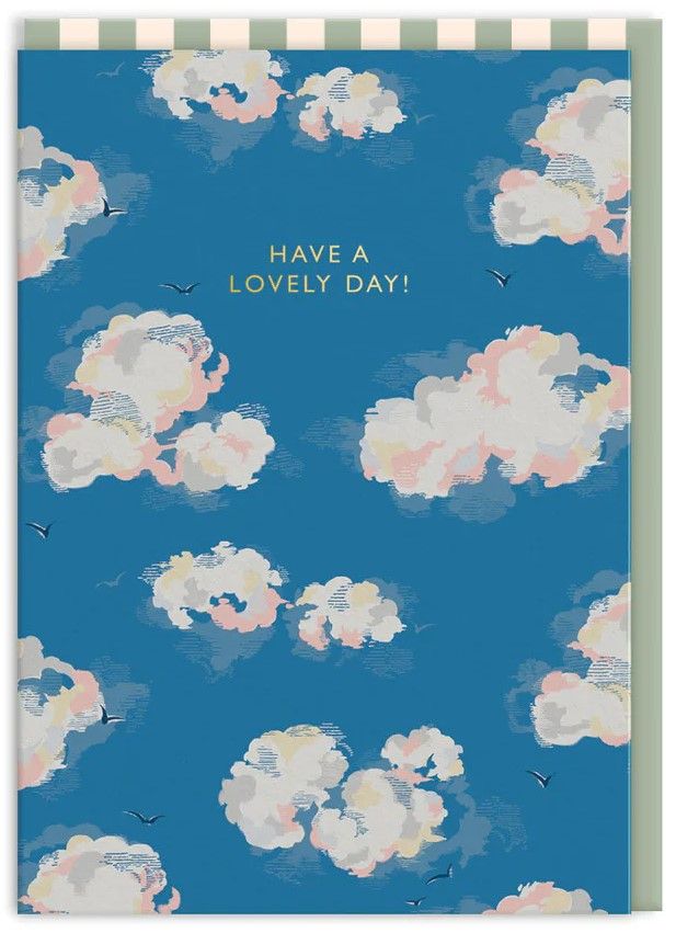 Cath Kidston Have A Lovely Day Clouds Greeting Card (5618)