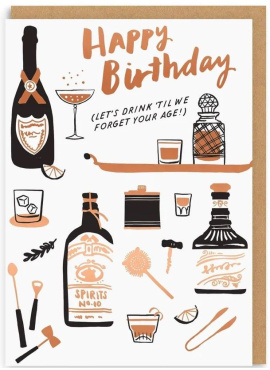 Drink To Forget Greeting Card (1236)