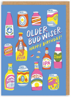 Older Budwiser Birthday Card (9216)
